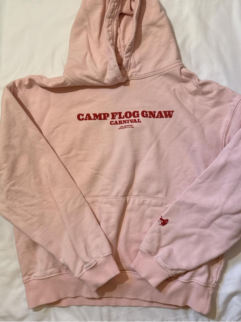 Pink Camp Flog Gnaw Carnival Golf Le Fleur Tyler the Creator Hoodie Small 2023